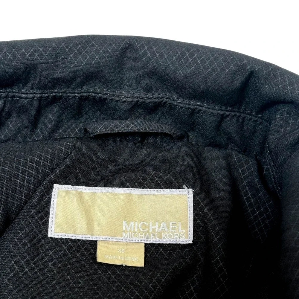 Michael Kors Woman's XS Trench Coat Belted‎ Jacket Removable Hood